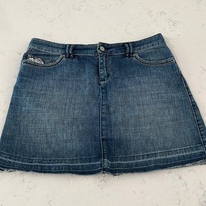 White House Black Market Blue Denim Skirt